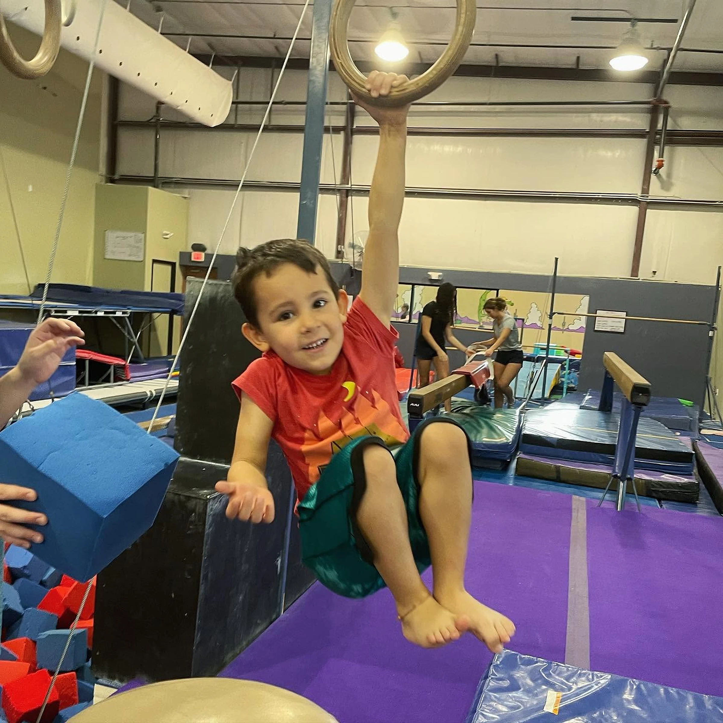 Boys gymnastics class at Old Pueblo Gymnastics Academy