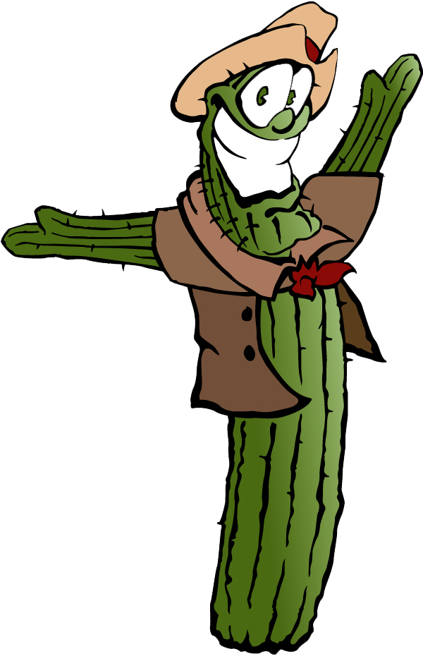 Old Pueblo cactus cowboy mascot